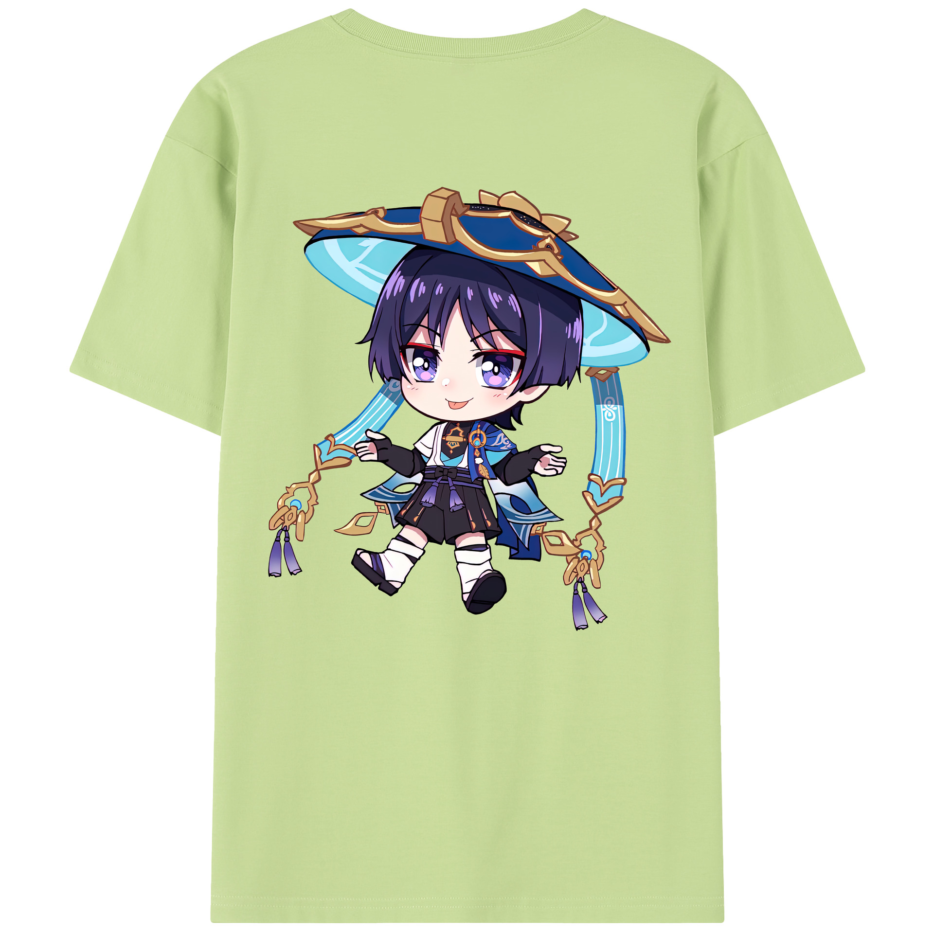 げんし神 さんペい genshin Sanpei 綿100％半袖Tシャツ（背面プリント）